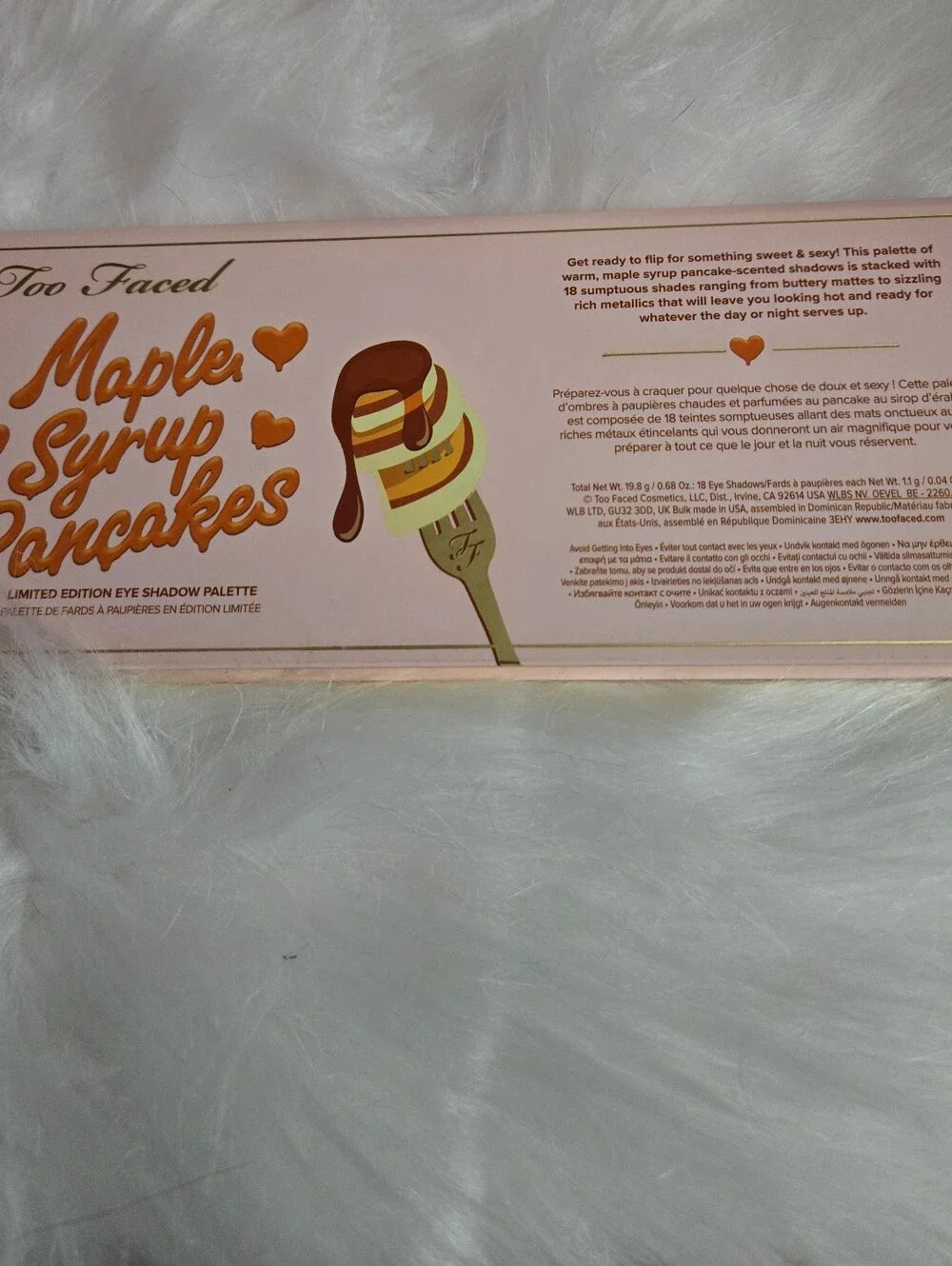 Too Faced Maple Syrup Pancakes Eyeshadow Palette 18 Shades NIB